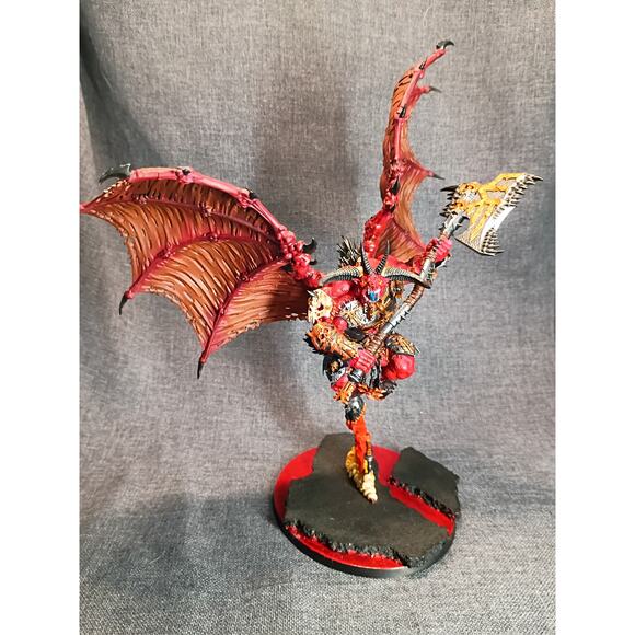 Bloodthirster Daemons Of Khorne Warhammer 40K Painted - Picture 1 of 9